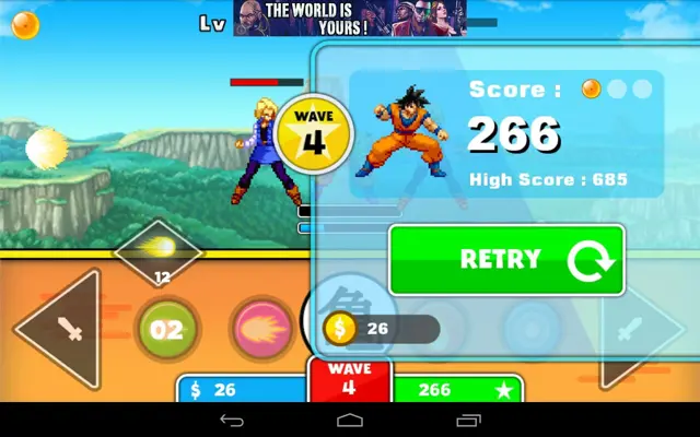 Goku Saiyan Warrior android App screenshot 4